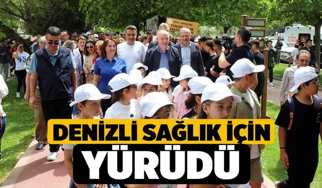 Denizli sağlık için yürüdü