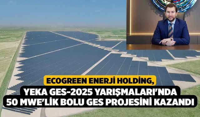 Ecogreen Enerji Holding, YEKA GES-2025 Yarışmaları'nda 50 MWe'lik Bolu GES Projesini kazandı