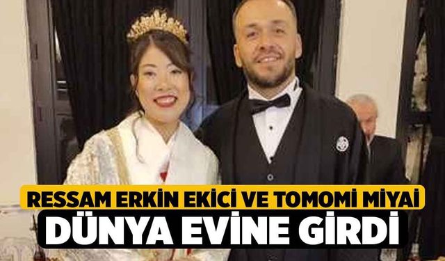 Ressam Erkin Ekici ve Tomomi Miyai Dünya Evine Girdi