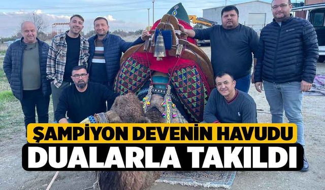 Şampiyon devenin havudu dualarla takıldı