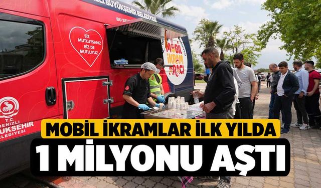 Mobil ikramlar ilk yılda 1 milyonu aştı