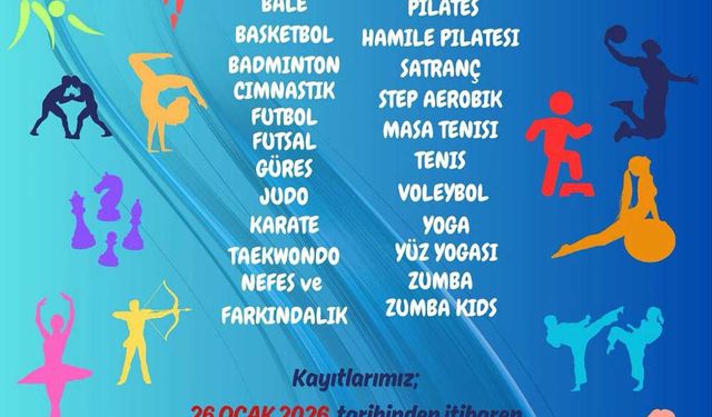 Spor kurslarında yeni dönem heyecanı başlıyor