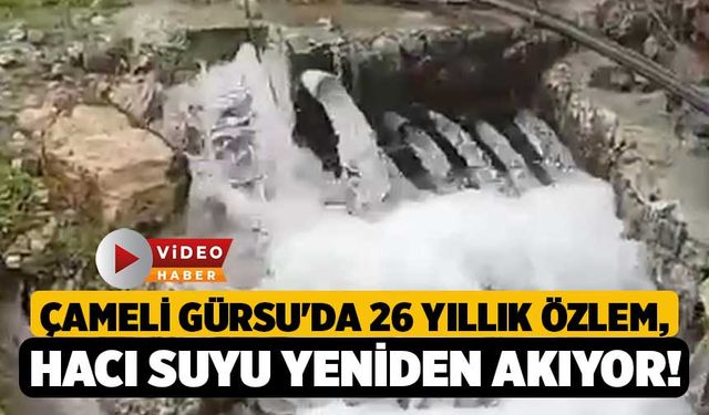 Çameli Gürsu'da 26 Yıllık Özlem, Hacı Suyu Yeniden Akıyor!