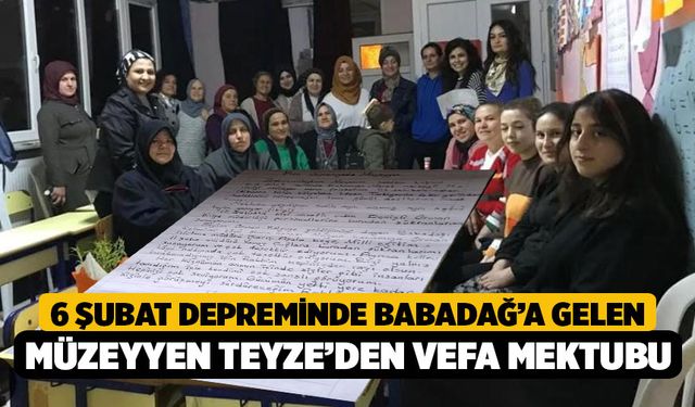 Depremzede Müzeyyen Teyze’den Babadağ'a, Vefa Mektubu: "Sizleri Tanıdığım İçin Çok Şanslıyım"