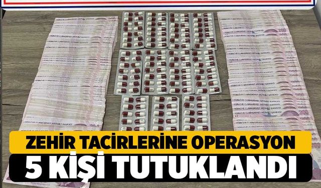 Denizli'de Uyuşturucu Tacirlerine Büyük Darbe: 5 Tutuklama!