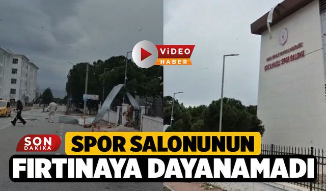 Denizli’de Fırtına Çatı Uçurdu: Spor Salonu Tahliye Edildi