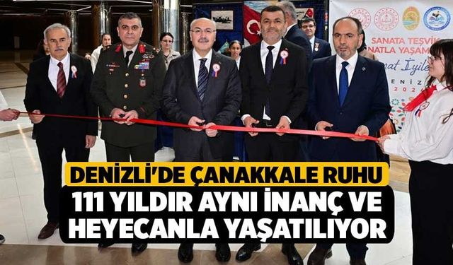 Denizli'de Çanakkale ruhu 111 yıldır aynı inanç ve heyecanla yaşatılıyor