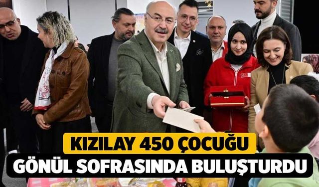 Kızılay 450 çocuğu gönül sofrasında buluşturdu