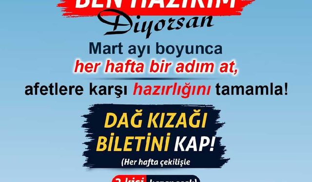 Pamukkale’de Afet Hazırlığı Seferberliği, “Ben Hazırım” Diyenlere Sürpriz Hediye