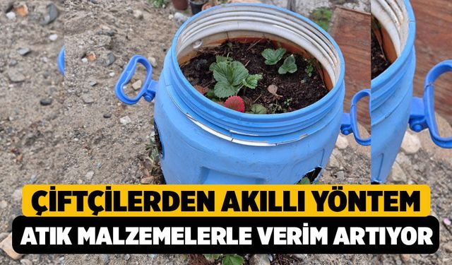 Buldanlı Çiftçilerden Akıllı Yöntem! Atık Malzemelerle Verim Artıyor
