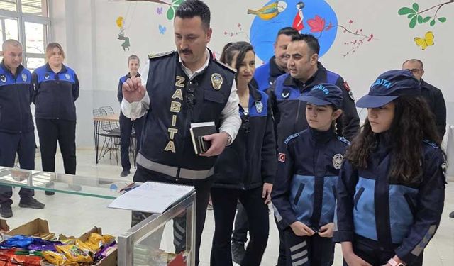 Denizli Pamukkale’de “Geleceğin Zabıtaları” Projesiyle Öğrenciler Kantin Denetledi