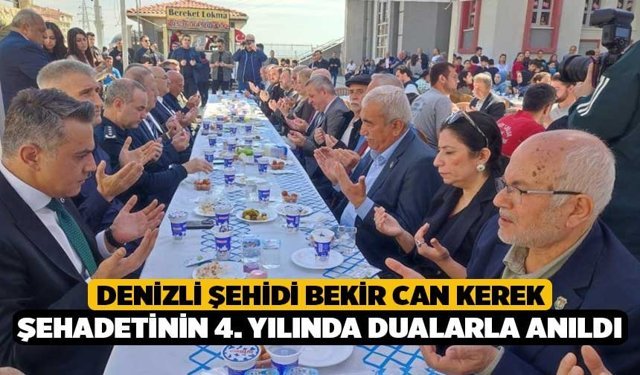 Denizli Şehidi Bekir Can Kerek Şehadetinin 4. Yılında Dualarla Anıldı
