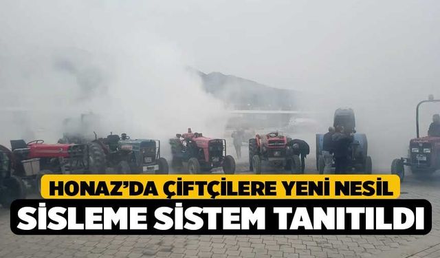 Honaz’da Çiftçilere Yeni Nesil Sisleme Sistem Tanıtıldı