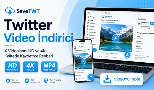 Twitter Video İndirici: X Videolarını HD ve 4K Kalitede Kaydetme Rehberi