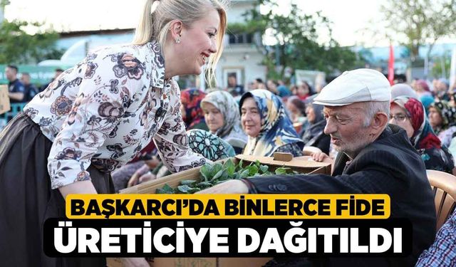 Başkarcı’da Binlerce Fide Üreticiye Dağıtıldı