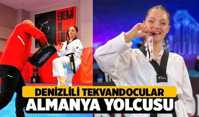 Denizlili Tekvandocular Almanya Yolcusu