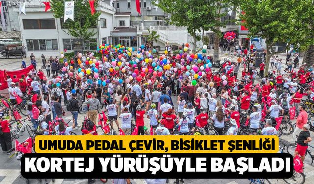 Denizli'de Bisiklet Şenliği Kortej Yürüyüşüyle Başladı