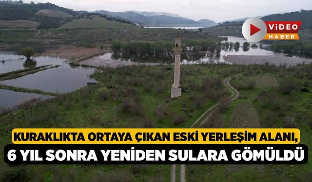 Kuraklıkta Ortaya Çıkan Eski Yerleşim Alanı, 6 Yıl Sonra Yeniden Sulara Gömüldü