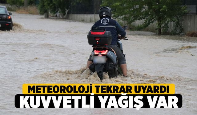Meteoroloji Tekrar Uyardı, Denizli İçin Kuvvetli Sağanak Uyarısı