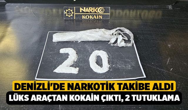 Denizli'de Narkotik Takibe Aldı: Lüks Araçtan Kokain Çıktı, 2 Tutuklama!