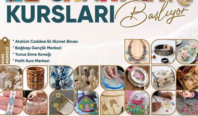 Pamukkale Belediyesi Ücretsiz El Sanatları Kursları Başlıyor