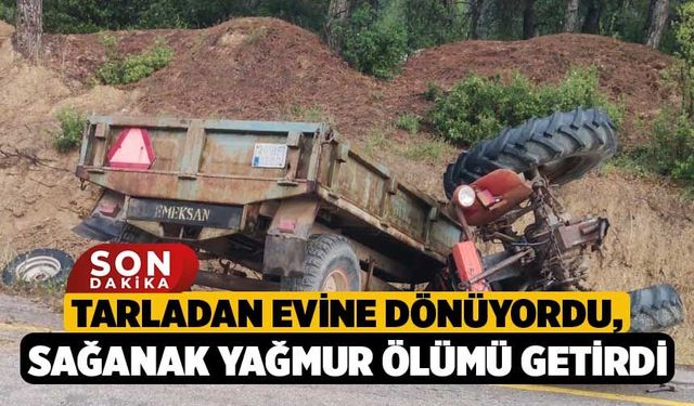 Tarladan Evine Dönüyordu, Sağanak Yağmur Ölümü Getirdi