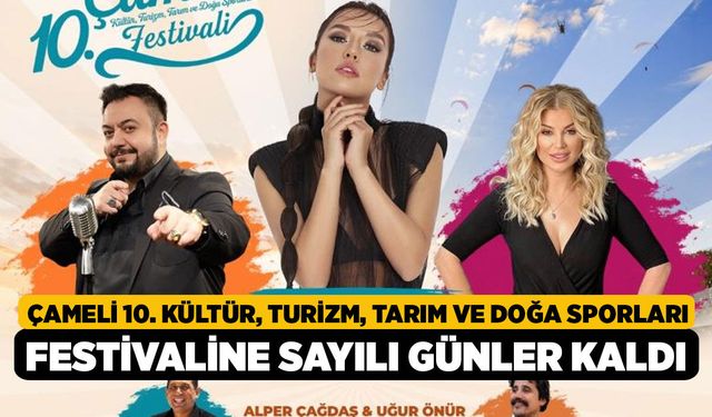 Çameli 10. Kültür, Turizm, Tarım ve Doğa Sporları Festivaline sayılı günler kaldı