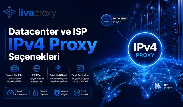 Datacenter ve ISP IPv4 Proxy Seçenekleri