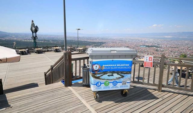 Pamukkale’de Çöp Konteynerleri Sanata Dönüştü