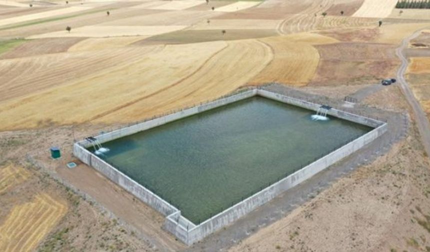 5 bin 480 dekar alan suni tesis ile sulamaya açıldı
