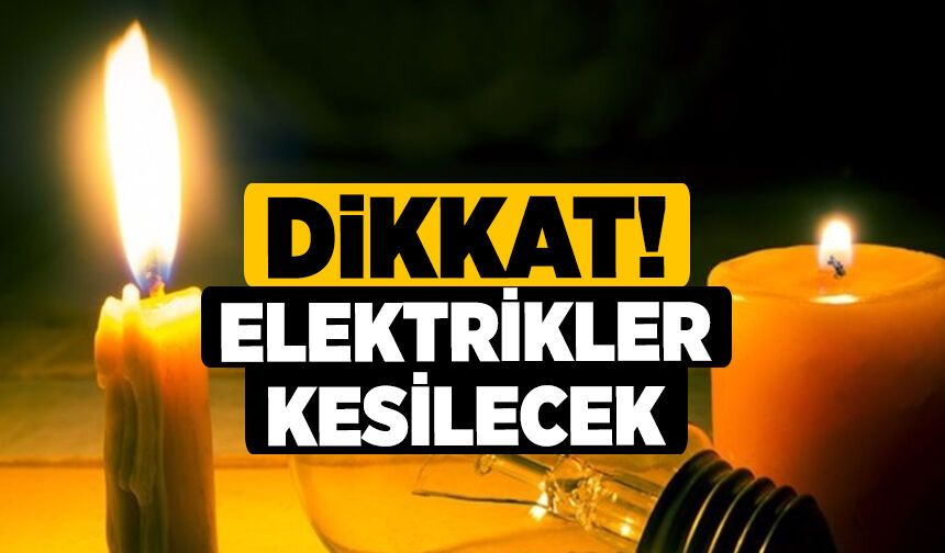 Denizli'de 23 ve 24 Şubat'ta Sekiz İlçede Elektrik Kesintisi