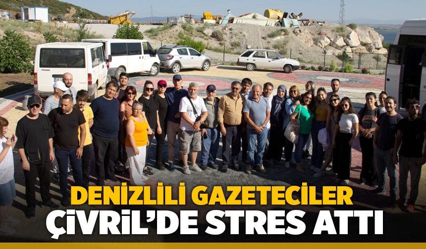 Denizlili Gazeteciler Çivril'de Stres Attı