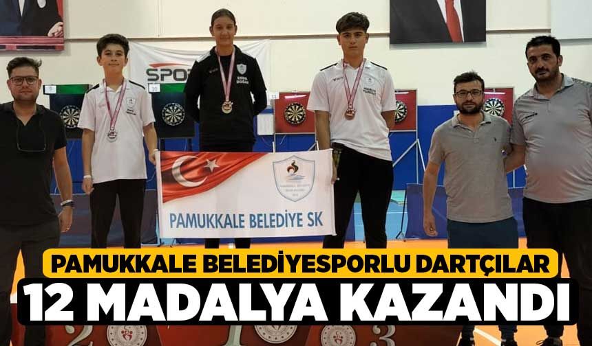 Pamukkale Belediyesporlu Dartçılar 12 Madalya Kazandı