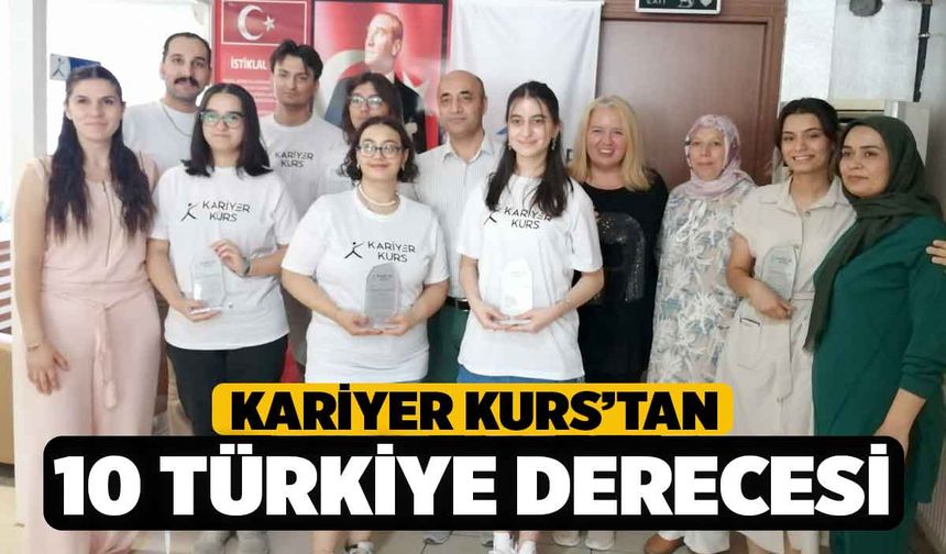 Kariyer Kurs'tan 10 Türkiye Derecesi