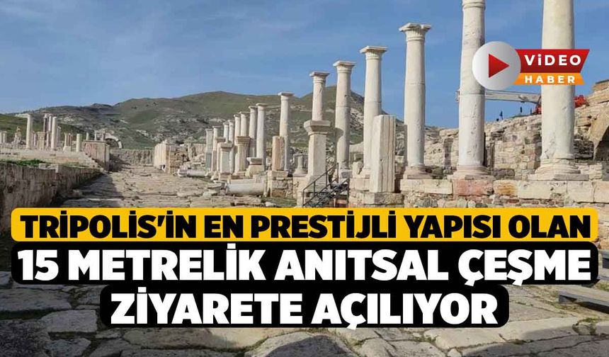 Tripolis'in en prestijli yapısı olan 15 metrelik Anıtsal Çeşme ziyarete açılıyor