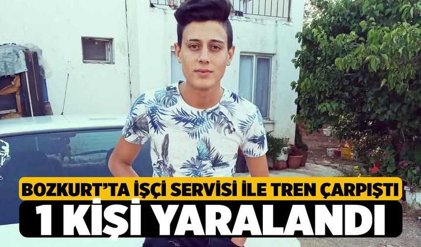 Bozkurt'ta İşçi Servisi İle Tren Çarpıştı! Genç işçi ağır yaralandı