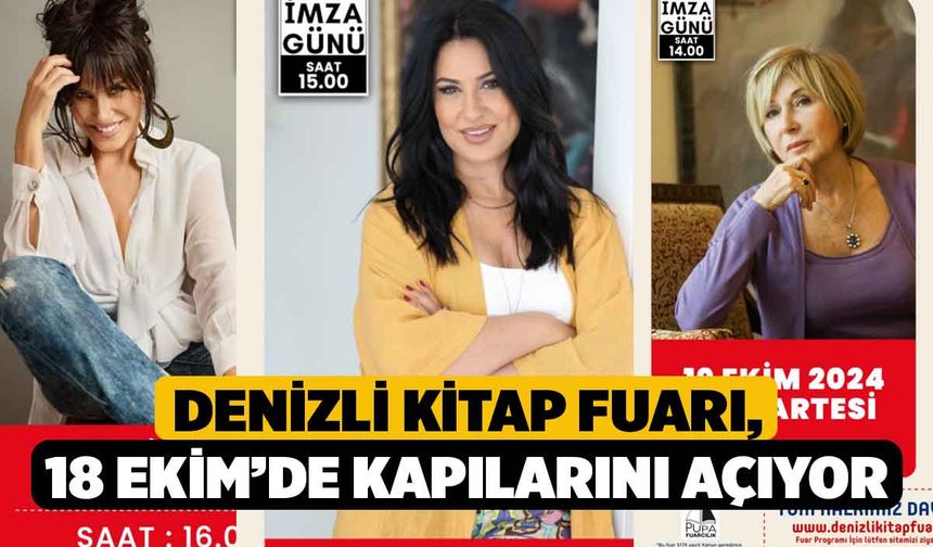 Denizli Kitap Fuarı, 18 Ekim’de kapılarını açıyor