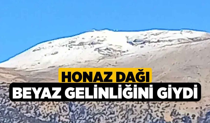 Honaz Dağı Beyaz Gelinliğini Giydi