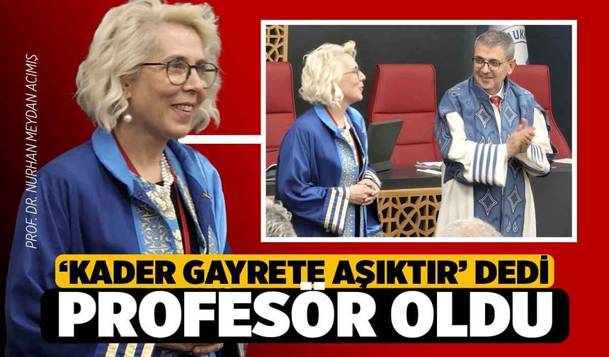 Kader Gayrete Aşıktır dedi, Profesör Oldu