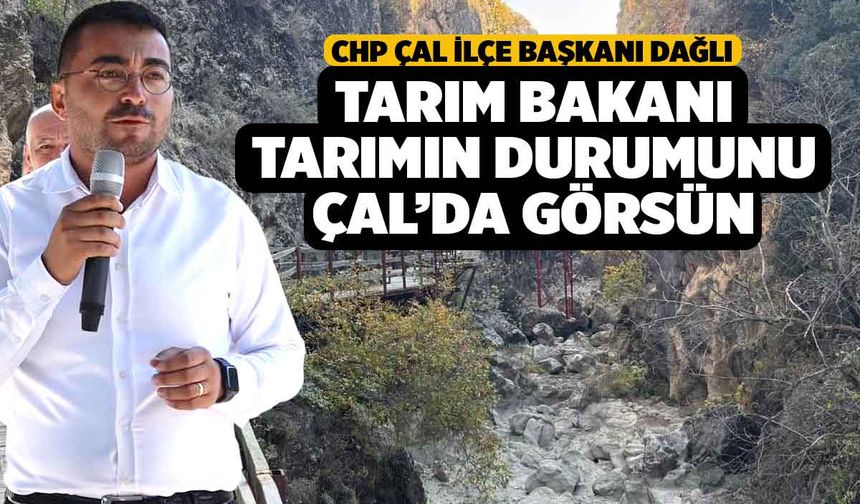 CHP'li Dağlı, Tarım Bakanı Yumaklı, Çiftçinin Zor Durumunu Çal'da Görsün