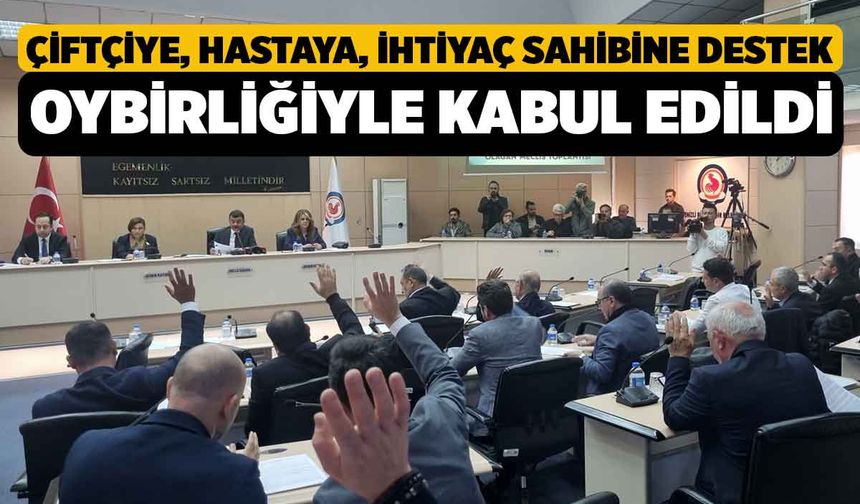 Çiftçiye, Hastaya, İhtiyaç Sahibine Destek Meclisten Geçti