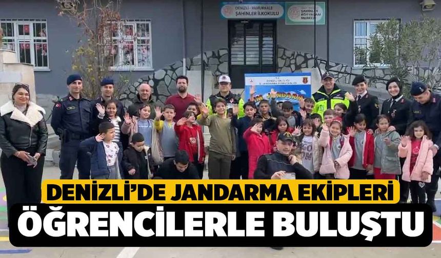 Denizli'de Jandarma İlkokul Öğrencileriyle Etkinlik Yaptı