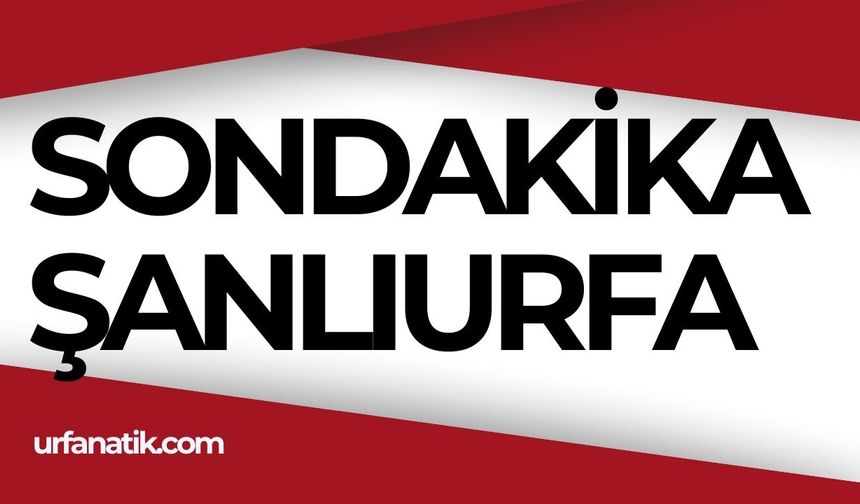 Son Dakika Şanlıurfa - Urfanatik