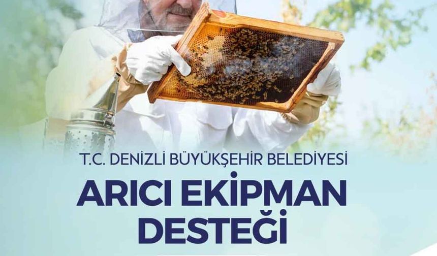 Denizli'de arıcılara ekipman desteği