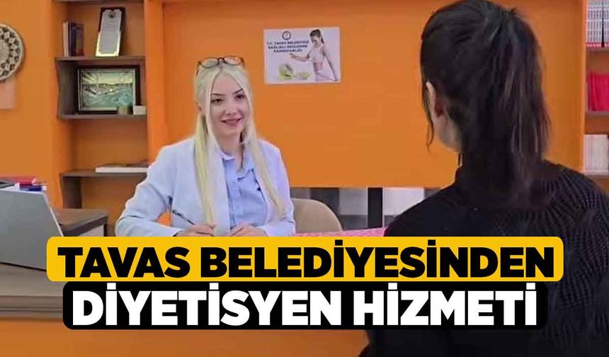 Tavas Belediyesinden diyetisyen hizmeti