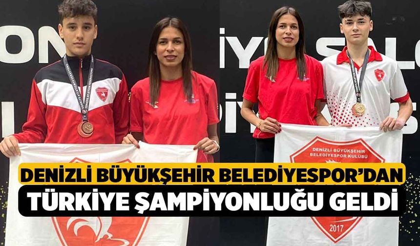 Denizli Büyükşehir Belediyespor’dan Türkiye Şampiyonluğu geldi