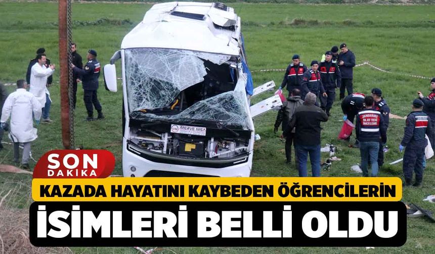 Denizli'deki Midibüs Kazasında Ölenlerin İsimleri Açıklandı