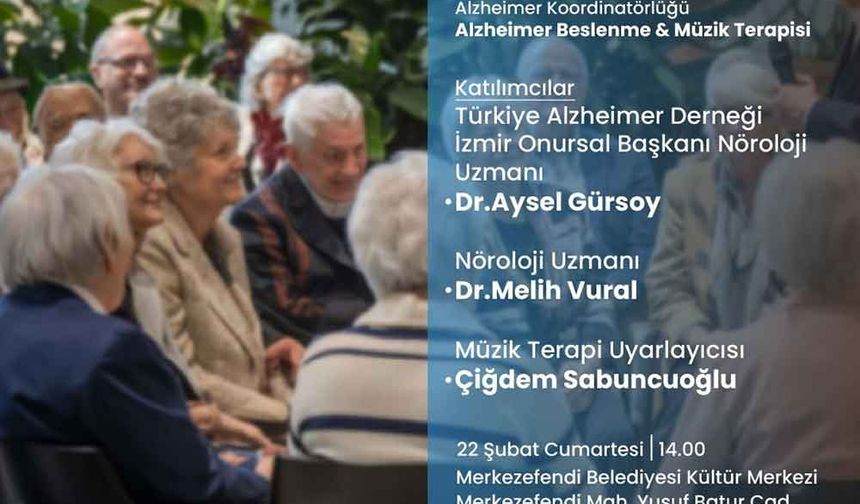 Merkezefendi’de Alzheimer İçin Beslenme ve Müzik Terapisi Programı Düzenleniyor