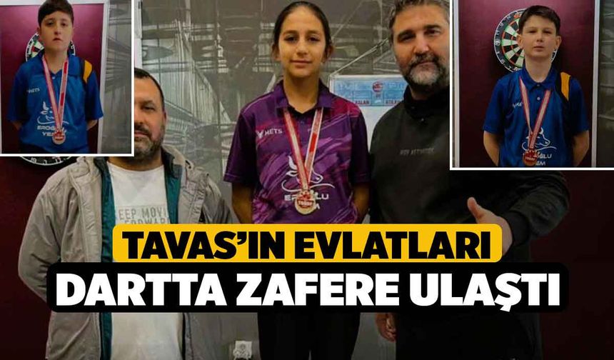 Tavas’ın evlatları dartta zafere ulaştı