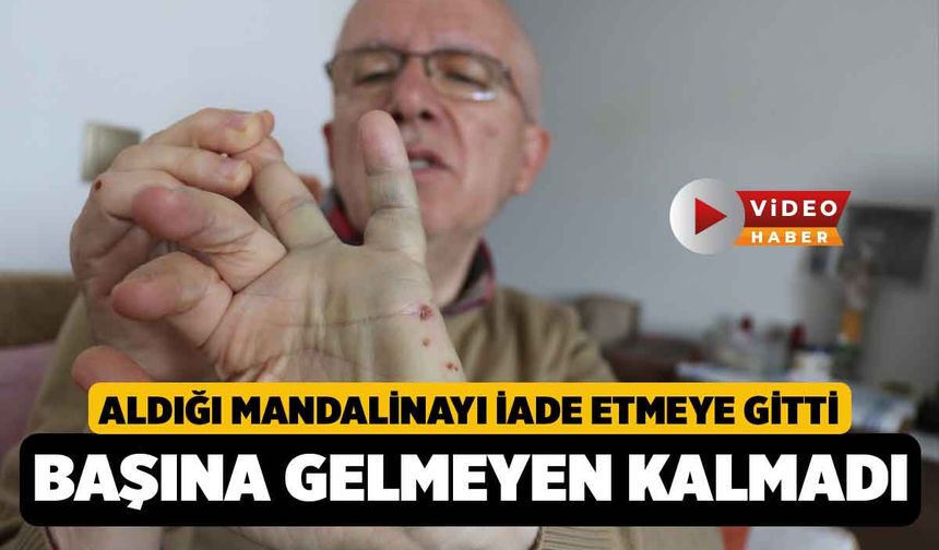 Aldığı Mandalinayı Geri Vermek İsteyen Öğretmene Marketin Deposunda Dayak